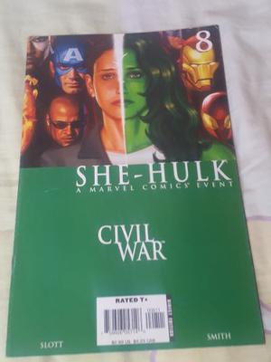 She-hulk #8 Julio , Marvel En Fisico Civil War