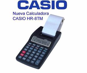 Calculadora Casio Hr - T8 Negra Original Nueva
