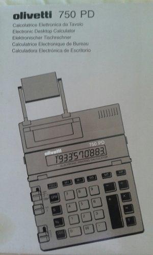 Calculadora De Escritorio Olivetti Electronica750 Pd. Nueva