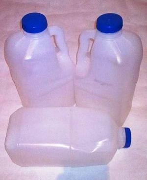 Envases Plásticos 2 Litros De Leche Jugo Vacías Recicladas