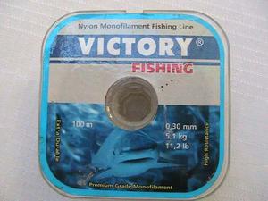 Nylon Monofilamento Victory Para Pescar 0,30 Mm El Oferta!!