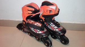 Patines En Linea Ajustable Talla 32 A 39 Niña O Niño