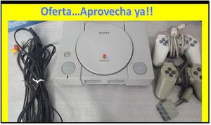 Play 1 Sony Consola, Cable, 2 Controles, 2memory Card Oferta