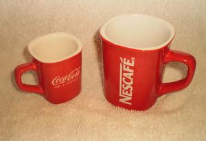 Tazas Cocacola Y Nescafé (la Pareja)