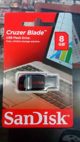 Pendrive 8gb Sandisk Cruzer Blade 100% Originales