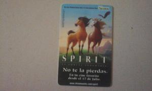 Sg2 Tarjeta Cantv De Pelicula Spirit