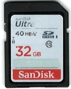 Tarjeta Sd Hc 32 Gb Sandisk 40 Mb/s