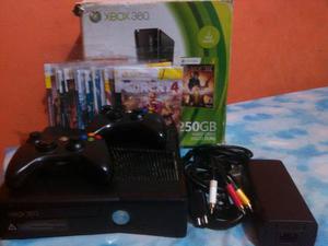 Xbox 360 Slim 250gb + Juegos Y 2 Controles