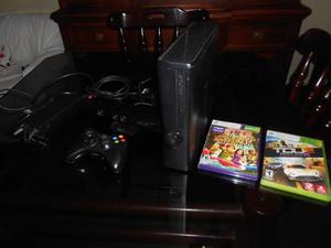 Xbox 360 Slim 4gb + Kinect + 2 Controles + 2 Juegos