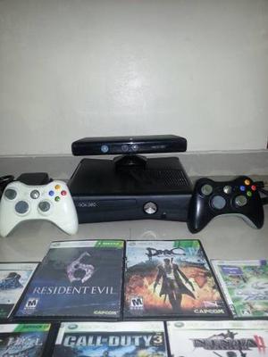 Xbox gb + Kinect + 2 Controles Inala + Chip + 26 Juegos