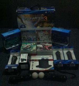 Play Station 3 Con Accesorios Y Juegos