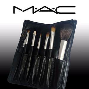 Set O Estuche De Brochas Y Pinceles Mac De 7 Piezas