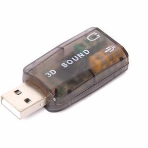 Tarjeta De Sonido Usb 3d Virtual 5.1 Tipo Pendrive Laptop Pc