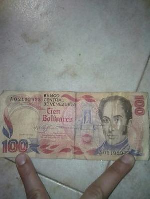 Billetes Antiguos De 100 Y 2 Bolivares