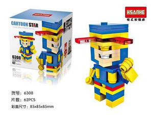 Ciclope Hsanhe  Lego 3d Marvel 9 Cms De Alto 62 Pcs