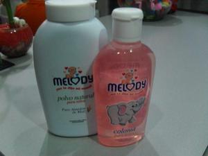 Combo Higiene Bebe Colonia Y Talco Melody, Regalo Oferta