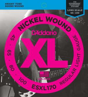 Cuerdas P/ Bajo 4 Daddario Nickel Wound Esxl 170 Nuevas!!
