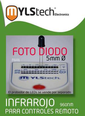 Diodo Led 5mm Infrarojo 940nm 5 Emisores + 5 Receptores