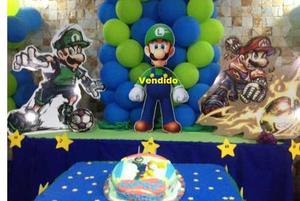 Figuras Para Fiestas. Mario & Luigi(mdf) Por Separado