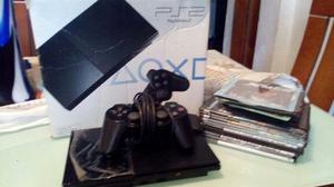 Playstation 2 Chipeado Con Control Y Juegos