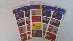 Set De Stikers Del Fcb Barceona Futbol Club Producto Oficial