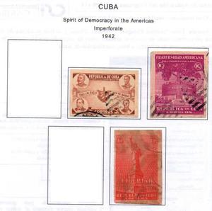 Estampillas Cuba . Usadas