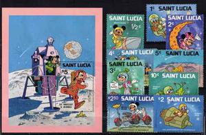 Estampillas Santa Lucia . Serie Completa Nuevas
