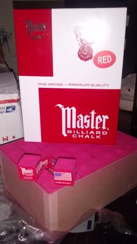Tizas Master Importadas Color Rojo