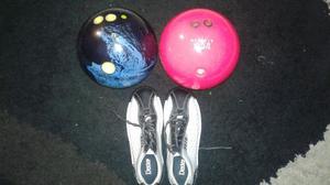 Bolas De Boliche (bowling) Y Zapatos Profesionales De Bowlin