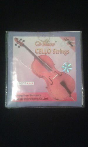 Cuerdas Alice Cello 3/4 Nuevas