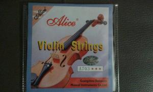 Cuerdas Para Violín (cada Paquete X 4) Marca Alice A703