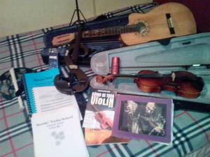 Instrumentos Musicales Violin Y Guitarra Set Orquesta