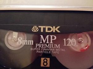 Video Casette Tdk Premium 8mm 120min Nuevo