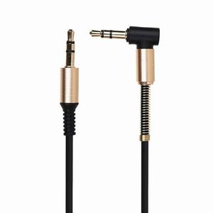 Cable Auxiliar Audio Mini Plug 3.5mm L 90° Angulo Recto