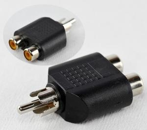 Conector Macho Rca A Dos Hembras Rca