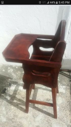 Silla De Madera De Comer Para Bebe