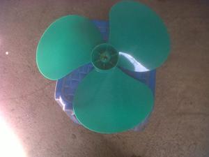 Aspa De 3 Helices Para Ventilador Fm Color Verde