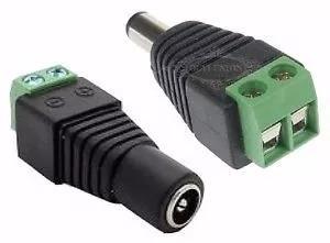 Conector Dc Plug 2.1mm Macho O Hembra Camaras Cctv Dvr