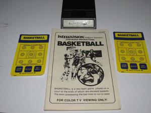 Intellivision Basketball Juego + Manual + Controller Inserts