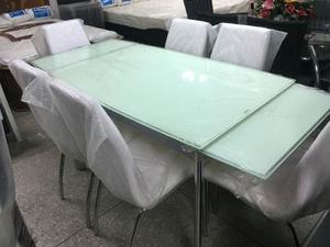 Juego De Comedor Extensible De 6 Sillas