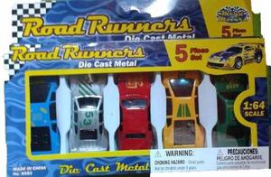 Set De 5 Carros De Metal