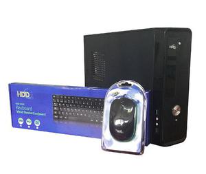 Case Pc Combo Ultra Slim Micro Atx Hdd 600w Teclado/mouse