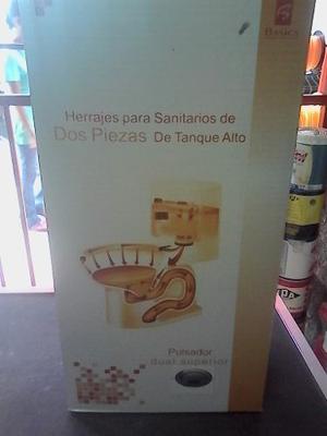 Herraje Para Sanitario Tanque Alto Pulsador Dual