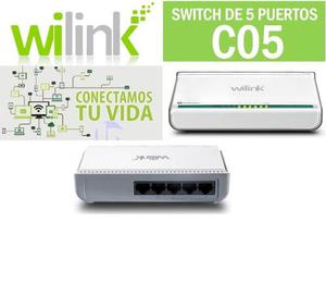 Switch 5 Puertos Wilink C05 Modelo Nuevo