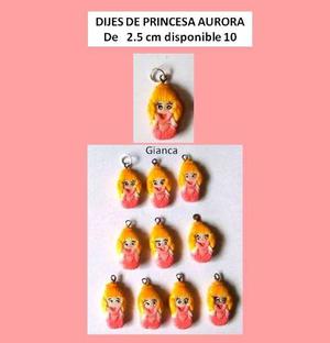 Dijes Princesas Aurora Bella Rapunzel Elsa Sofia Peppa