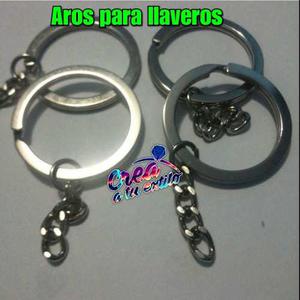 Aros De Llaveros En Acero Inoxidable Por Unidad