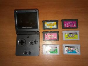 Game Boy Advance Sp+3 Juegos Originales + 3 Videos Colletion