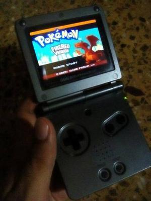 Nintendo Game Boy Advance Sp Ags 101 + Pokemon Firered