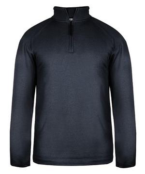 Pro Heather Fleece 1/4 Zip Unisex Badger Sport Xs Navy Heath