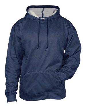 Pro Heather Fleece Hood Unisex Badger Sport 2xl Navy Heather